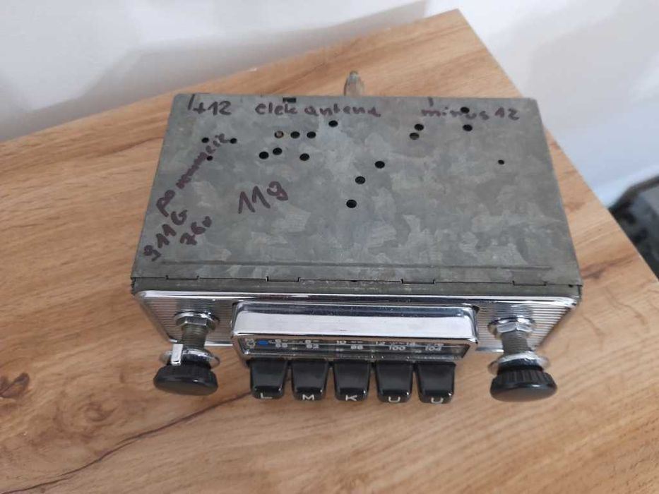 Zabytkowe radio BLAUPUNKT LMKU z lat 60 Chrom !! Mercedes Porsche VW