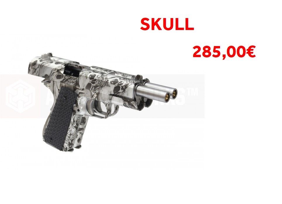 Pistola Airsoft 1911 HEXCUT - Floral da WE full metal blowback nova garantia