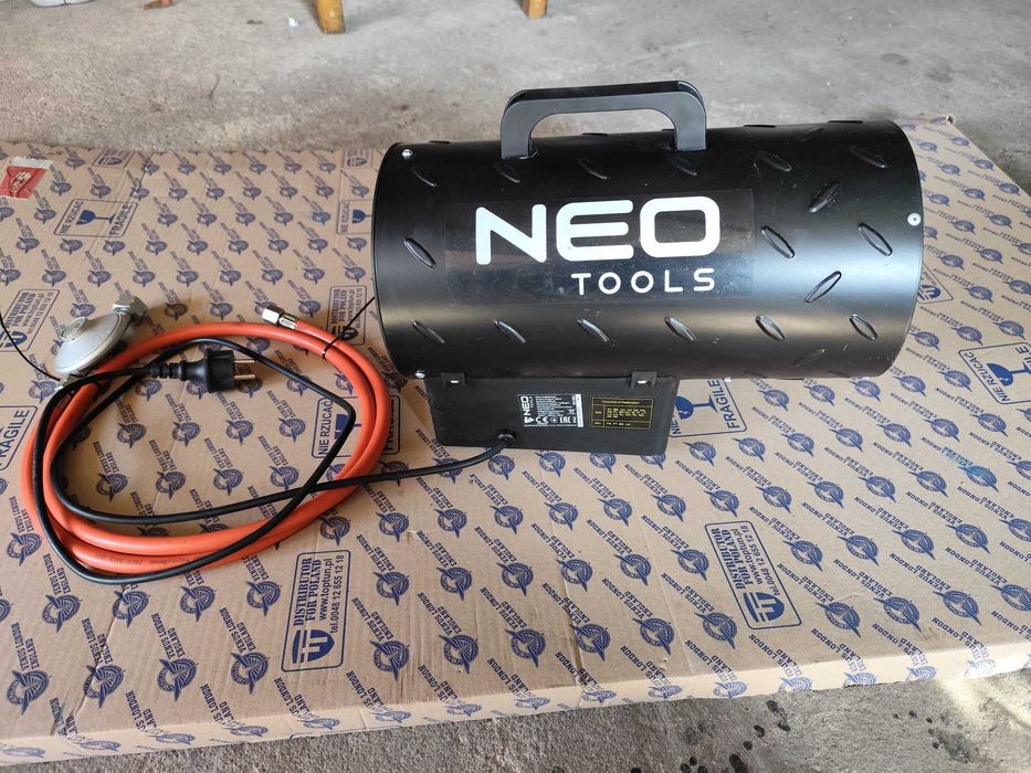 Nagrzewnica gazowa DMUCHAWA wąż reduktor Neo Tools 15 kW