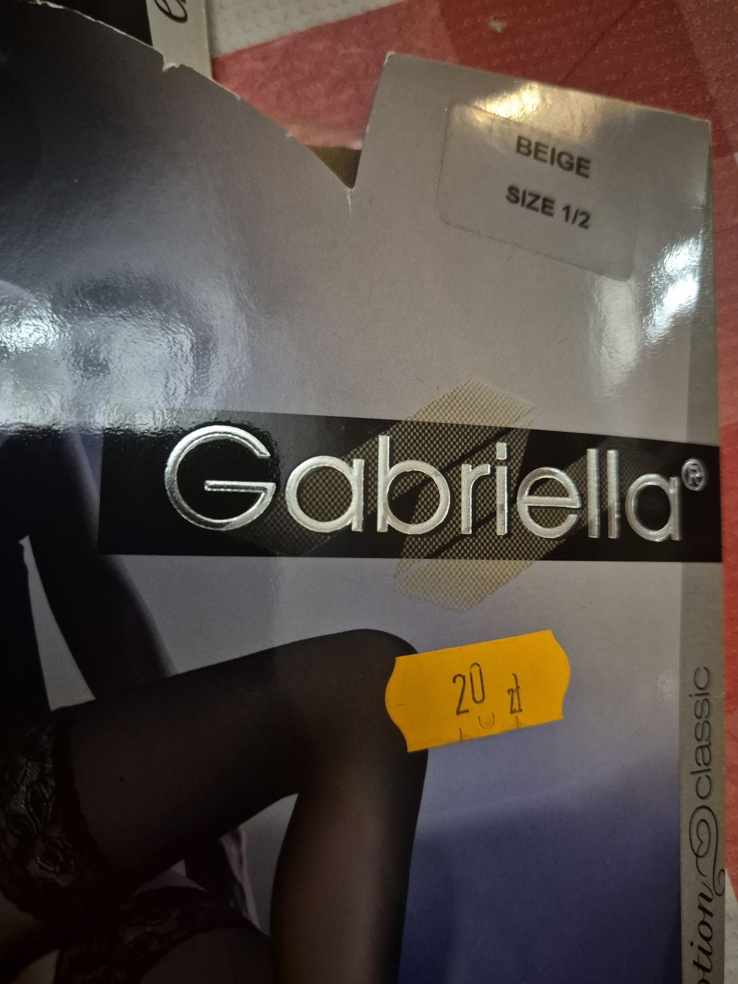 6pack pończoch 1-2 Gabriella nowe calze lycra