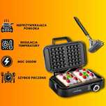 Zestaw Gofrownica 2000W + Szczotka 3w1 do Grilla/Piekarnika