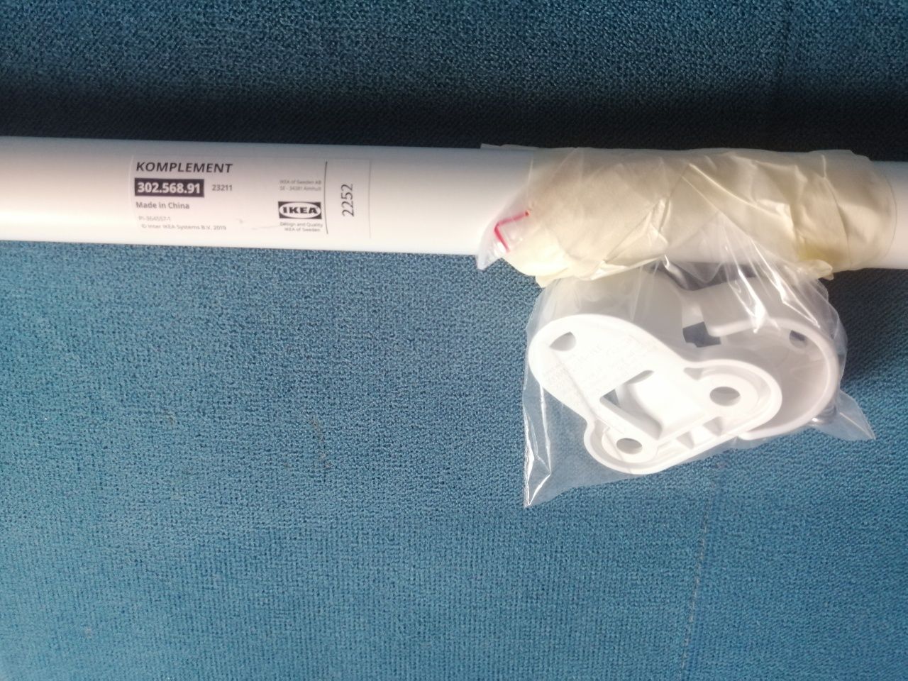 IKEA drążek komplement 100 cm biały