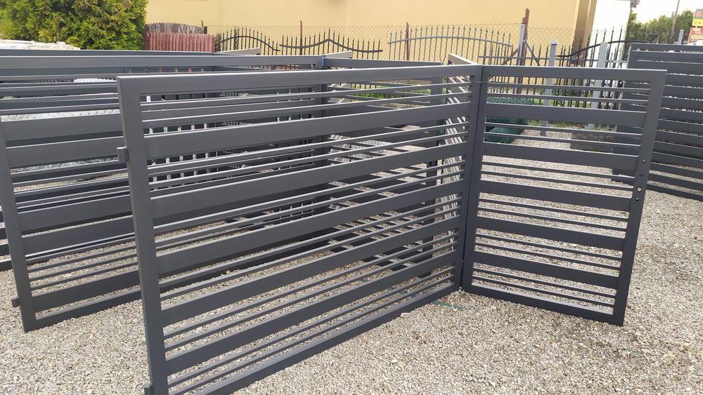 PROMOCJA Brama posesyjna dwuskrzydłowa z furtką