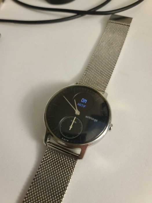 Withings Steel HR metalowy srebny