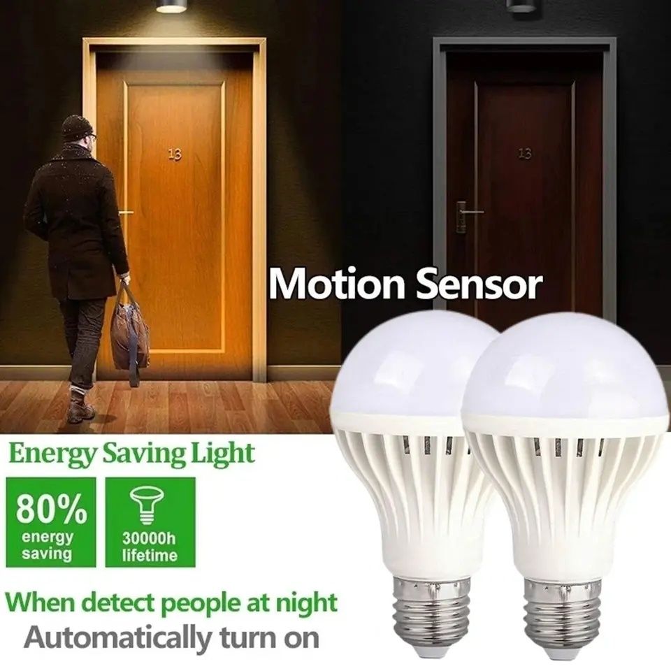 Лампа led sensor e27 реагує на звук