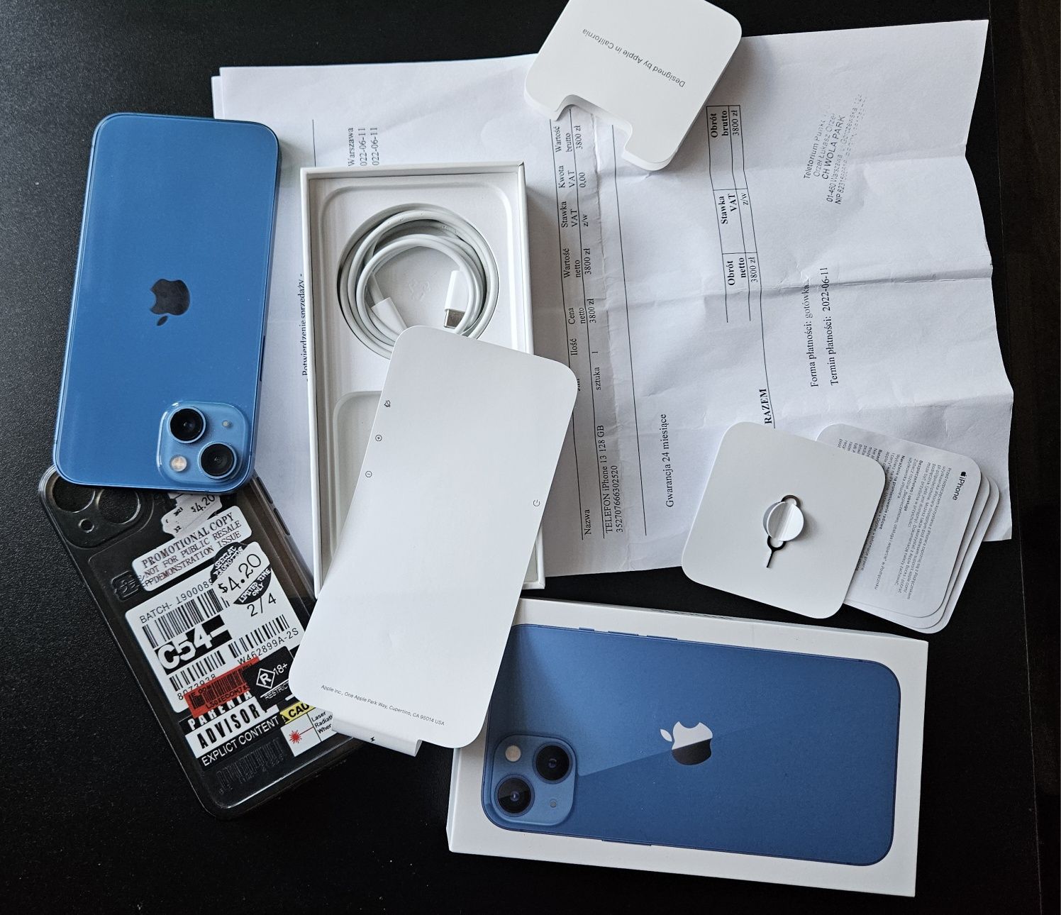 Apple iPhone 13 niebieski na długiej gwarancji zamiana zamienie