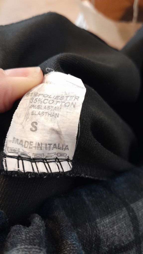 Spodnie lużne w kratę