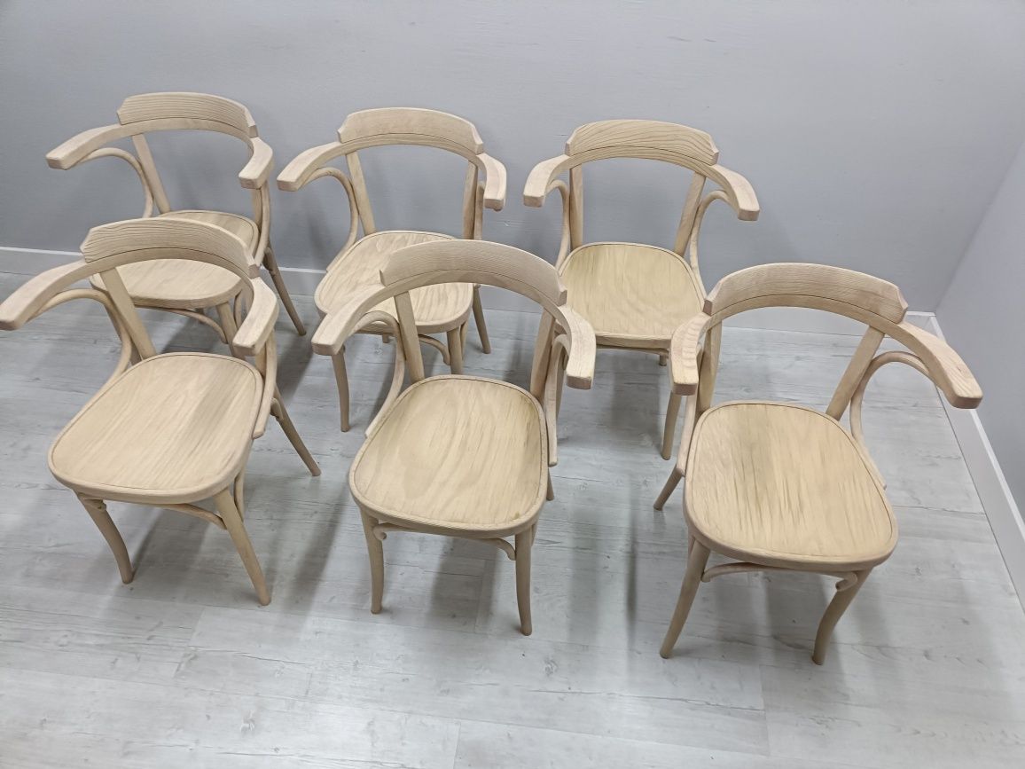 Krzesła Thonet Fameg Radomsko wyszlifowane do malowania