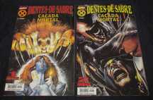 2 livros Dentes de Sabre Caçada Mortal mini série completa