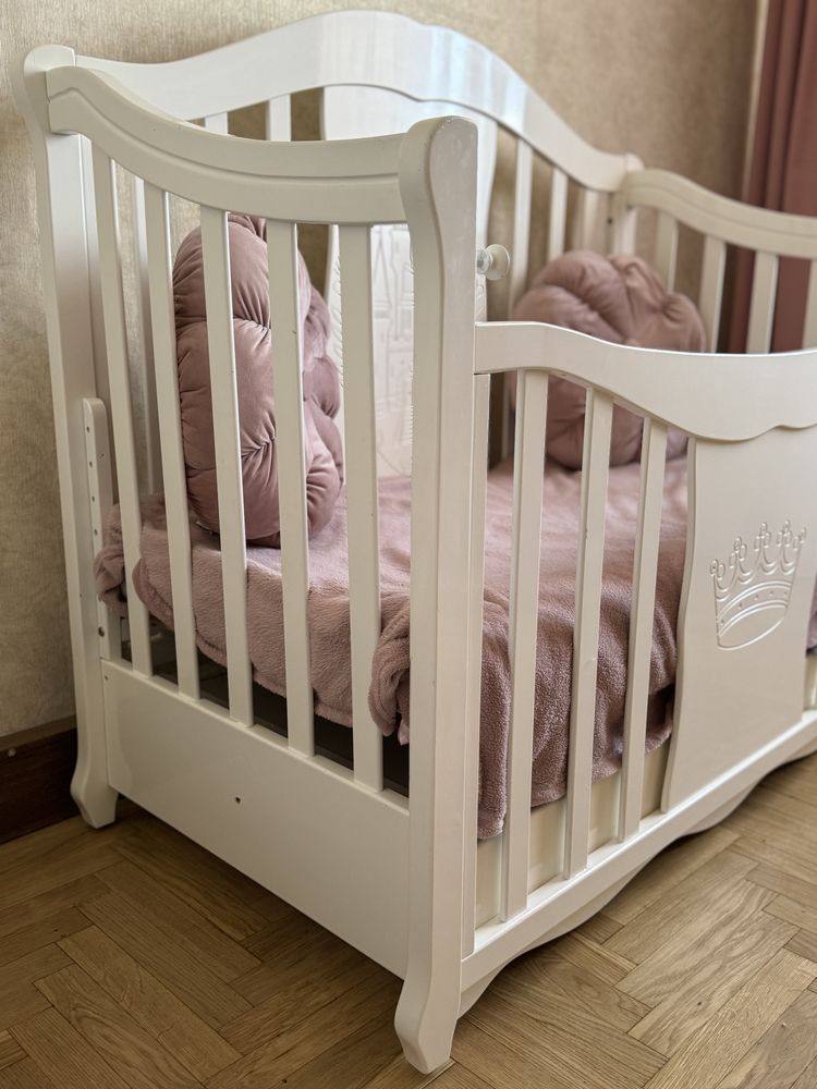 Дитяче ліжко Ліжко біле Дитяче ліжкчко з матрасом 8500!!!