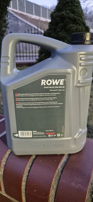 Olej silnikowy ROWE HIGHTEC SYNT RS HC 0W20 5L NOWY + 1 LITR Dolewka