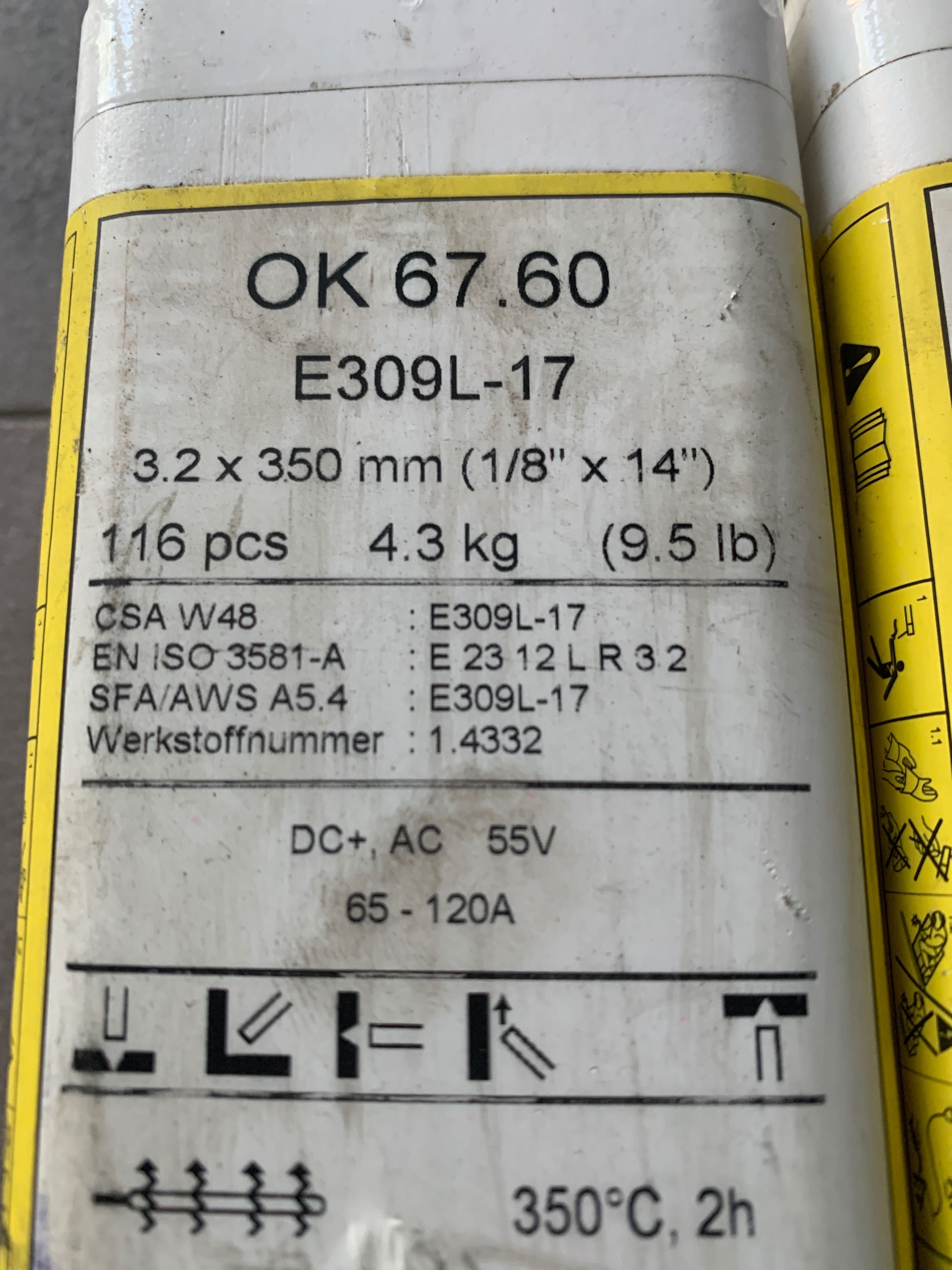 Elektrody ESAB OK 67.60 3.2 x 350