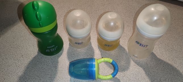 Бутылочки, чашка с трубочкой, ниблер, Philips Avent, Филипс авент