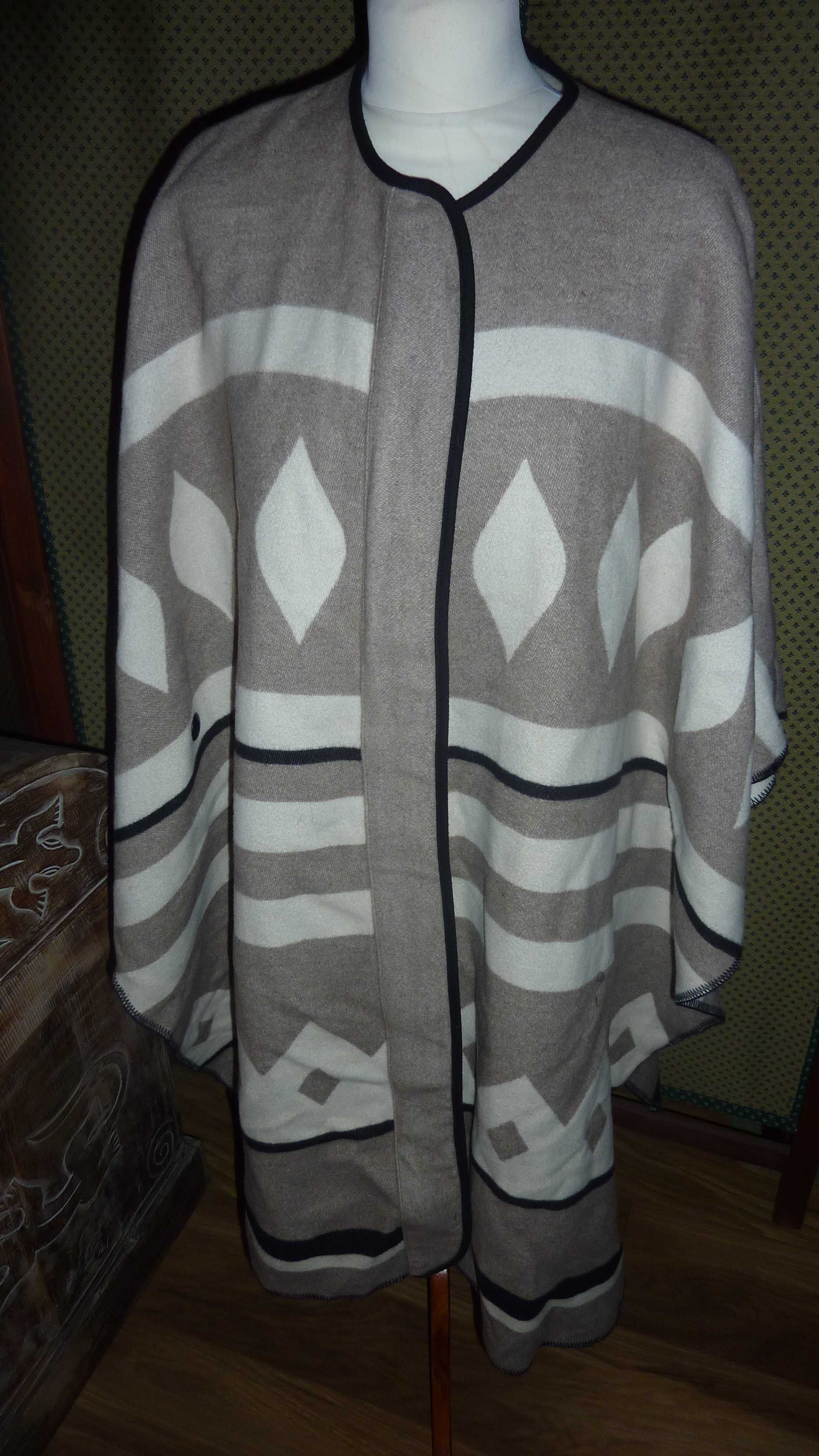 Wełniane ponczo Zara Woman r.M