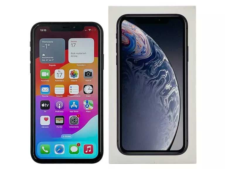 # iPhone XR 64GB ZADBANY BLACK komplet wszystko sprawne #