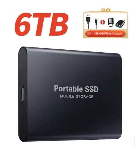 Dysk zewnętrzny 6 TB USB 3.1 Dwa adaptery gratis.