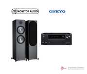 Monitor Audio Bronze 500 Kolumny z Amplituner Onkyo TX-NR6100 4K