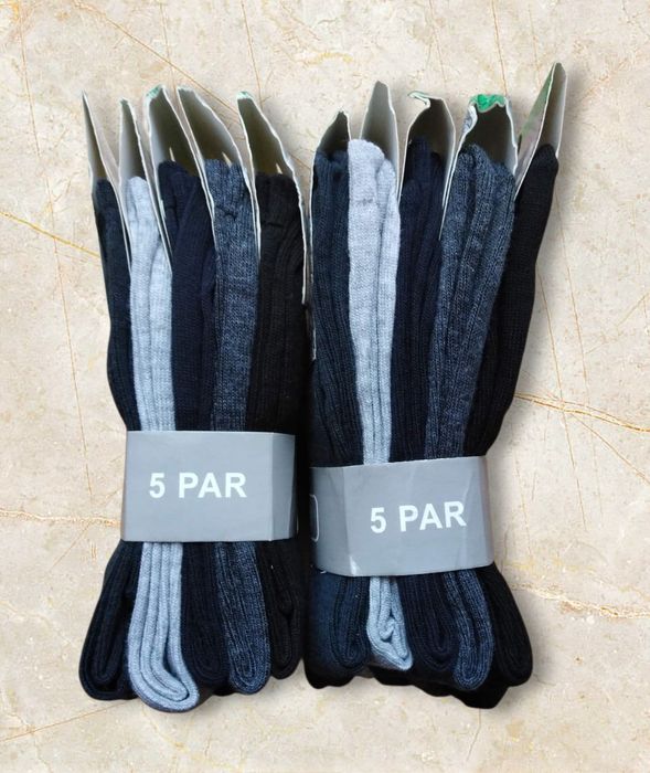 Komplet 10 par skarpety męskie bawełniane