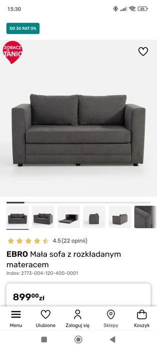 Sofa rozkładana Agata meble erbo