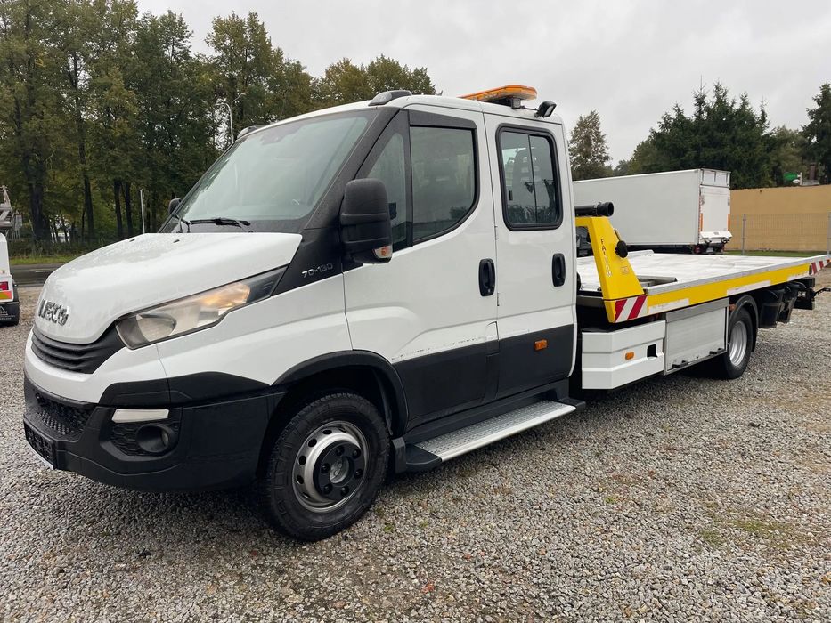 Iveco Daily 70C18 Pomoc drogowa Laweta 2017r  Płyta hydrauliczna FALKOM FAS 3000