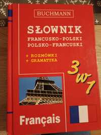 Sprzedam słownik francusko-polski 3 w 1 wyd. Buchmann
