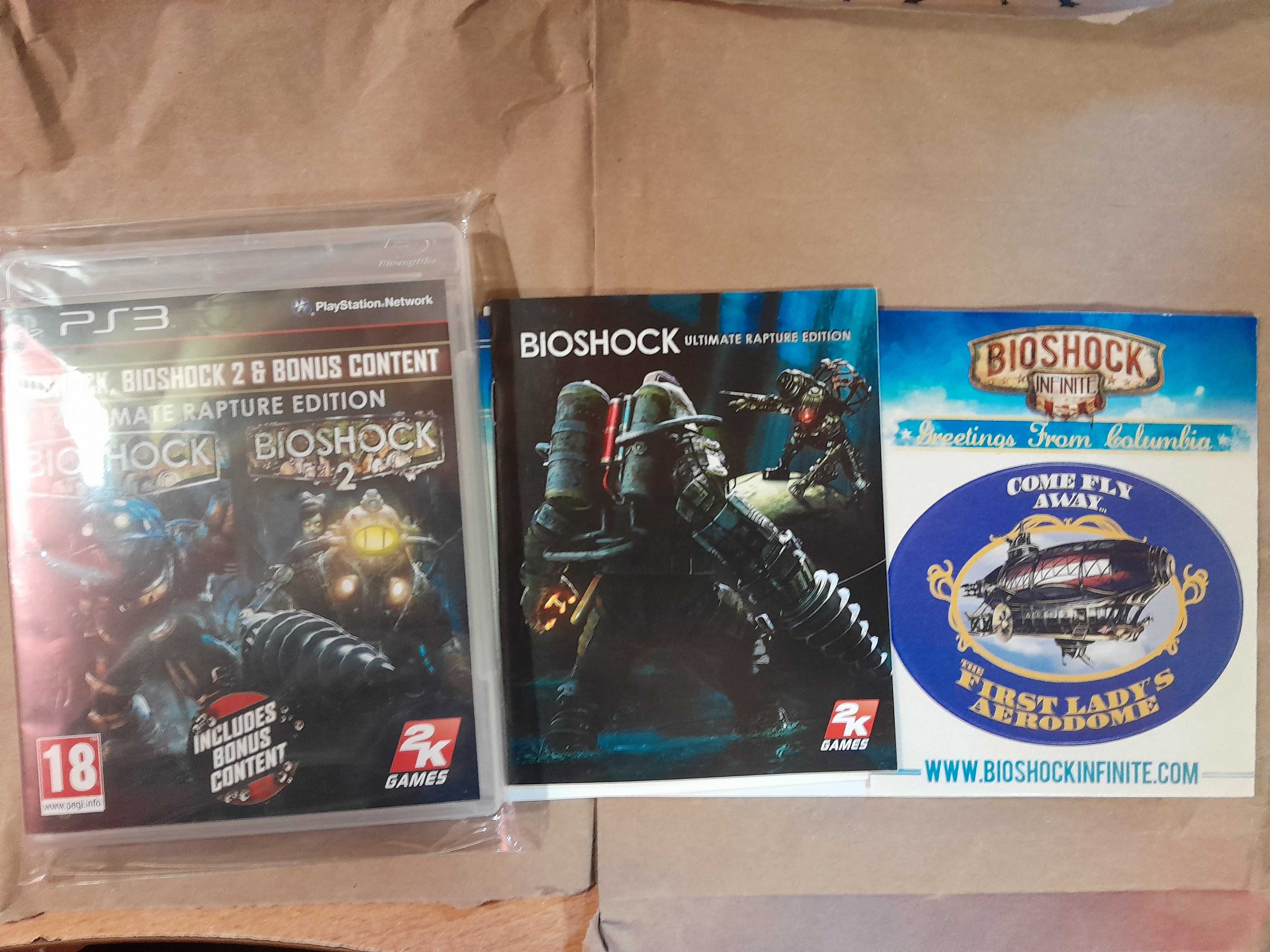Bioshock jogo ps3 Stickers Autocolantes Insert Manual