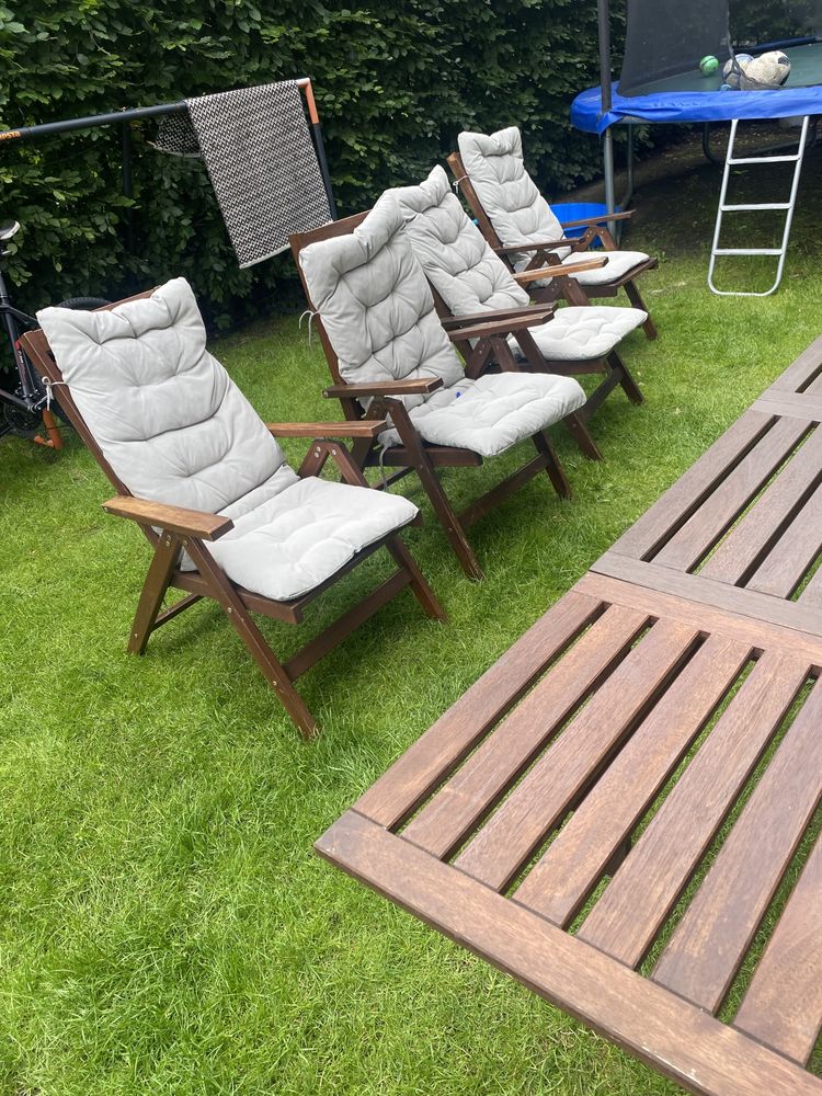 Ikea - zestaw ogrodowy stol z 4 krzesłami