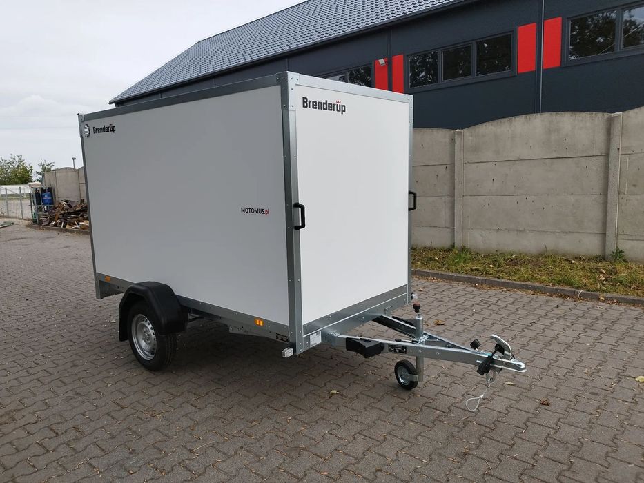 Brenderup Przyczepa Brenderup CD260UB Rampa kontener 260x130x150 1 oś DMC 750kg