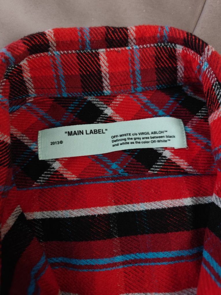 Фланелева сорочка OFF-WHITE QUOTE FLANNEL SHIRT
оригінал