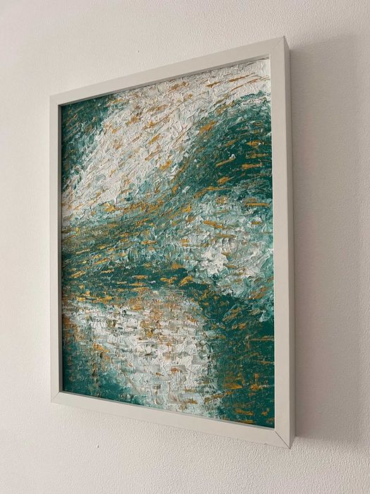 Pintura abstrata em acrílico
