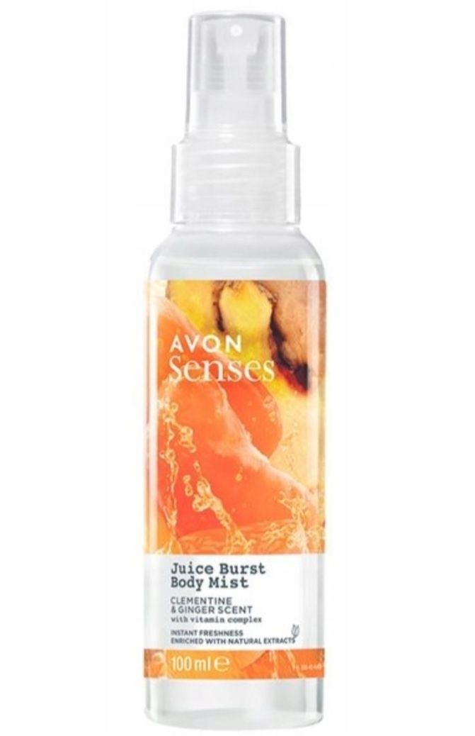 Mgiełka do ciała Juice Burst Imbir, Mandarynka 100 ml AVON