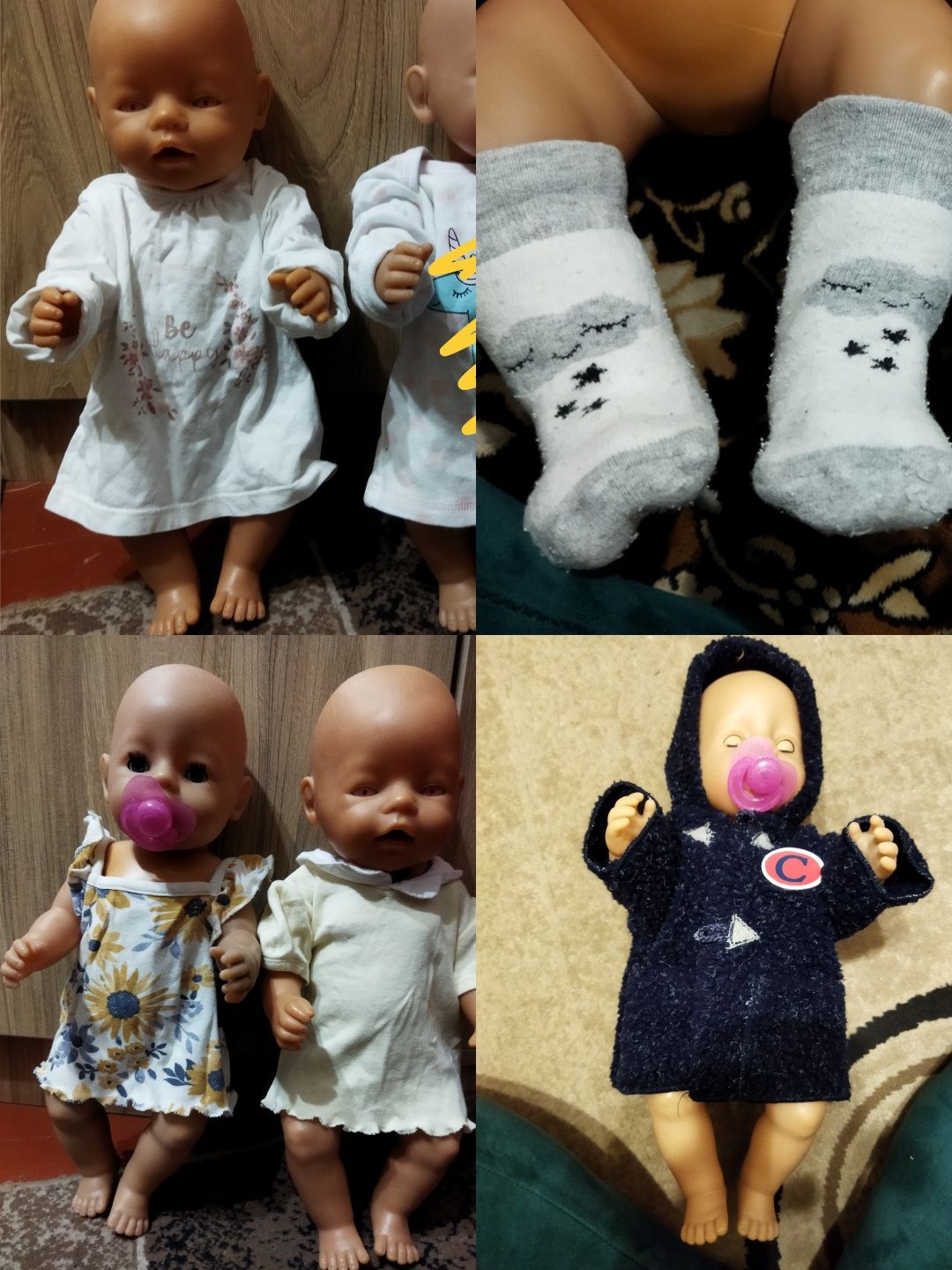 Підгузок для ляльки бебі борн багаторазовий памперс для кукол одяг