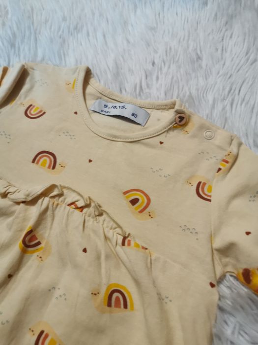 5.10.15 nowa bluzka 80 sukienka tunika w tęcze