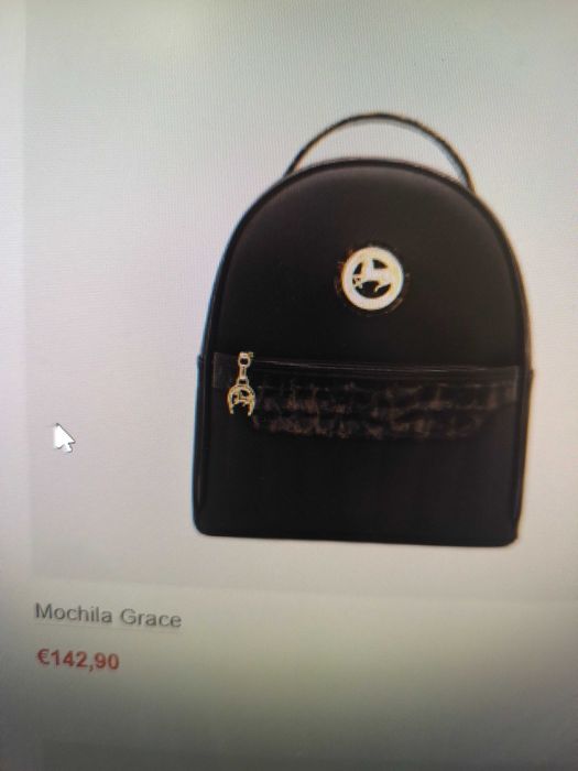 Mochila  cavalinho preta como nova