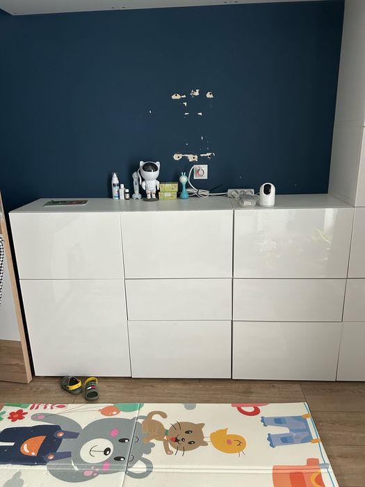 Zestaw IKEA BESTA - biały połysk