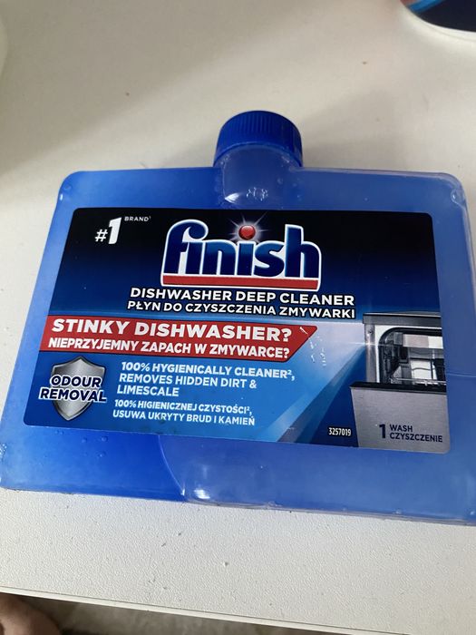 Finish płyn do czyszczenia zmywarki nowy