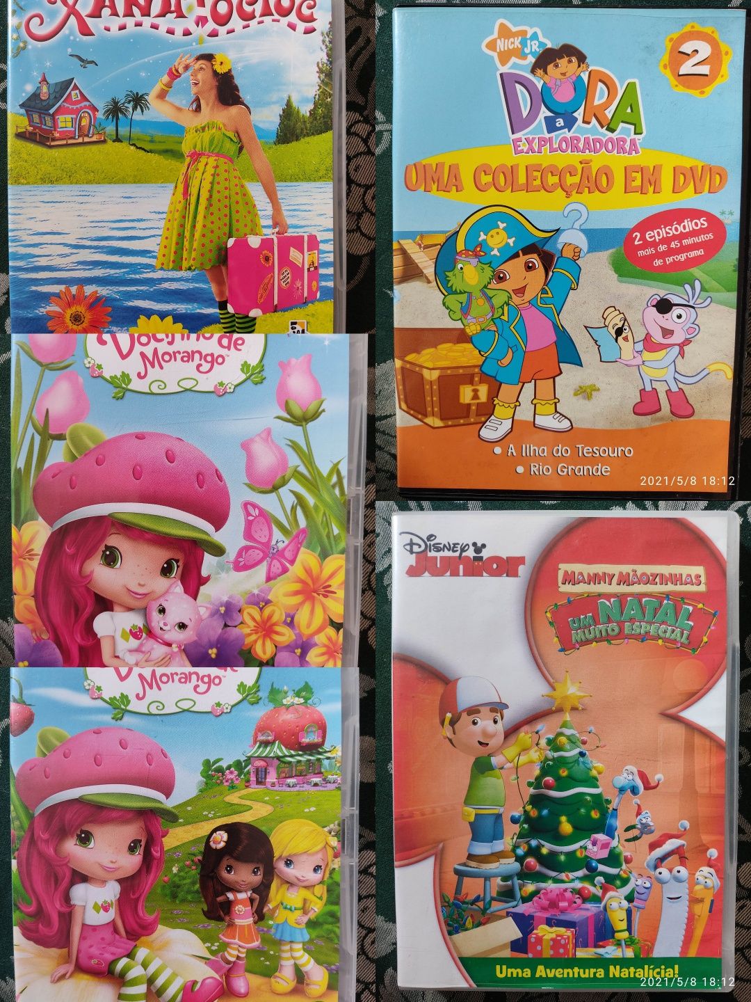 Conjunto 5 filmes de animação DVD originais