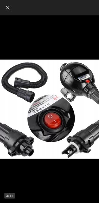 Elektryczna pompka 800w Sup, materace, pontony