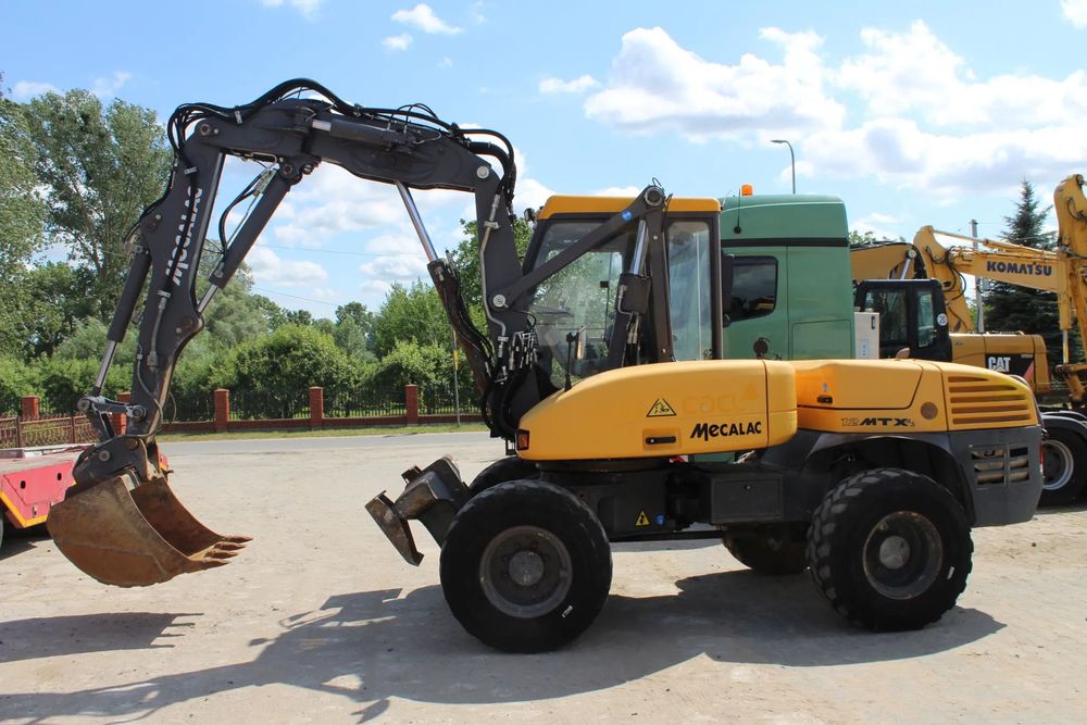 Mecalac 12 MTX z Niemiec  Koparka kołowa 4 łyżki plus widły do palet