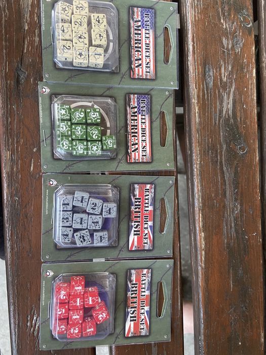Kości kostki do gry battle dice set American