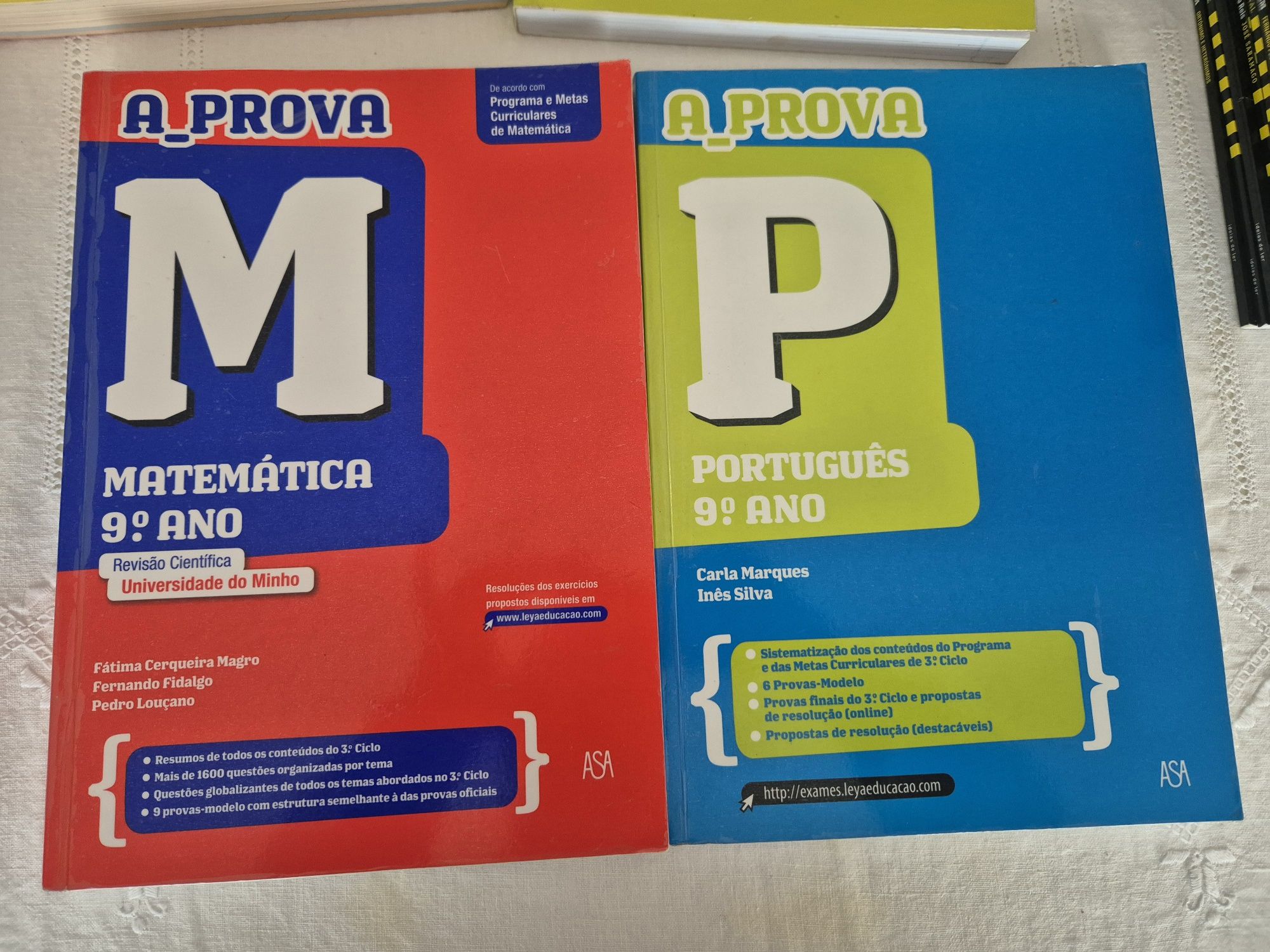 Livros de Preparação para Prova Final 9°ano