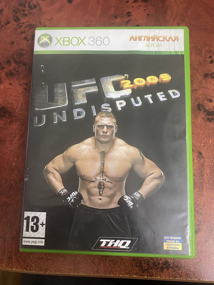 Диск на XBOX 360 с игрой UFC Undisputed 2009