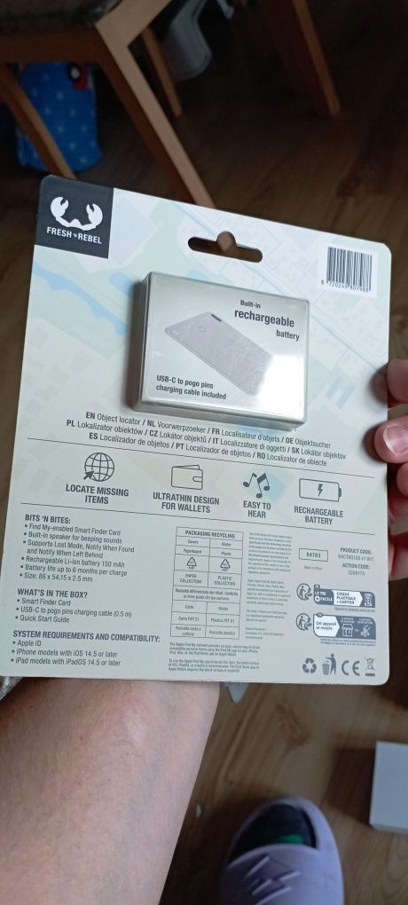 Nowa Smart Finder card Rebel. Lokalizator Apple