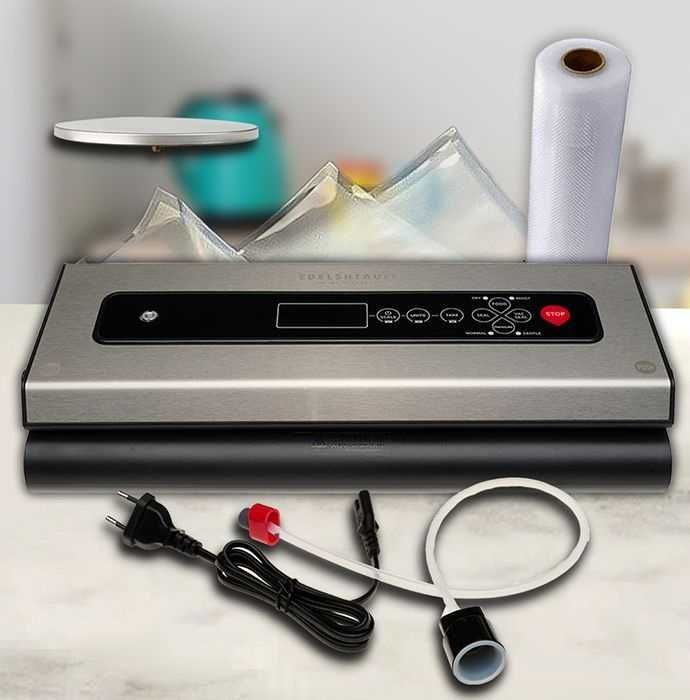 Вакууматор для дома Пакувальний апарат + ваги 5 пак.9 рул. Ruhhy 22533