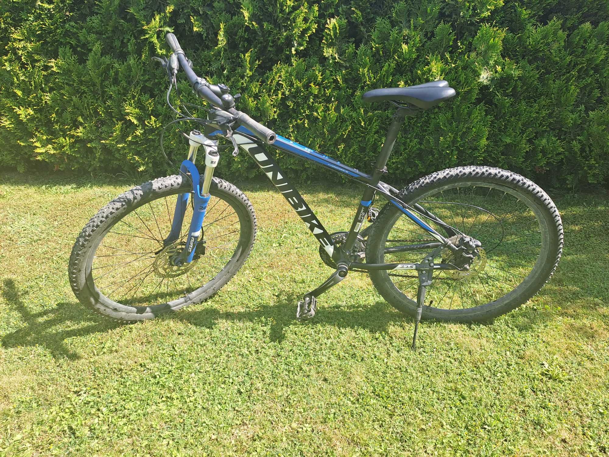Sprzedam rower MTB Unibike Mission 27.5 - niebiesko czarno biały