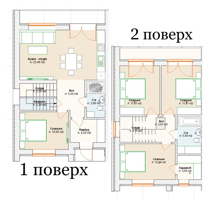 Таунхаус з великою земельною ділянкою. Є розтермінування