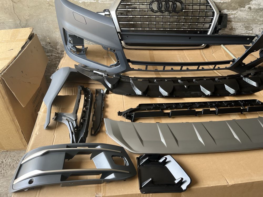 Бампер, бампер передний audi q7 4m 2016 2017 2018 2019 2020