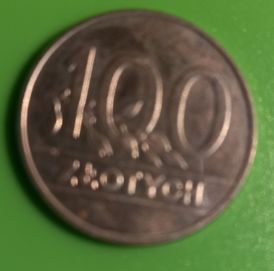 Moneta 100 zł z 1990 roku z orłem w koronie