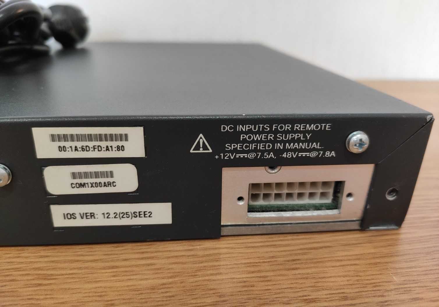 Комутатор Cisco WS3560-24PS-S PoE + кабель + оціонально кріплення*