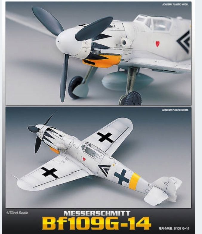 Academy 12454 samolot Messerschmitt Bf109G-14 model